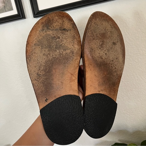 Calleen Cordero Brown Studded Thong Sandals Size 11 - Picture 8 of 12